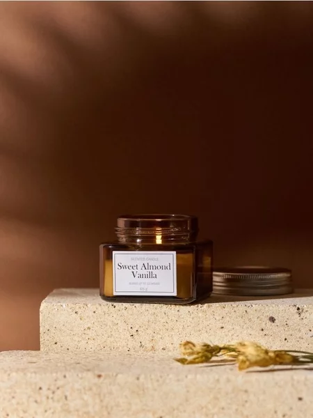 Sinsay - Αρωματικό κερί Sweet Almond Vanilla - μπεζ