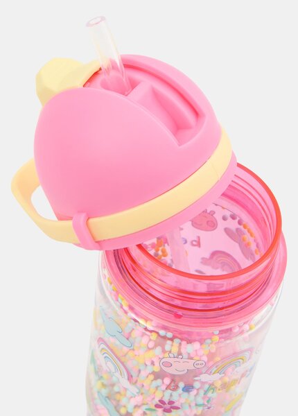 Sinsay - Μπουκάλι νερού με λαβή και καλαμάκι Peppa Pig - πολυχρωμο