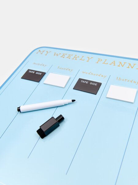 Sinsay - Εβδομαδιακός πίνακας planner με μαρκαδόρο Stitch - ανοιχτο μπλε