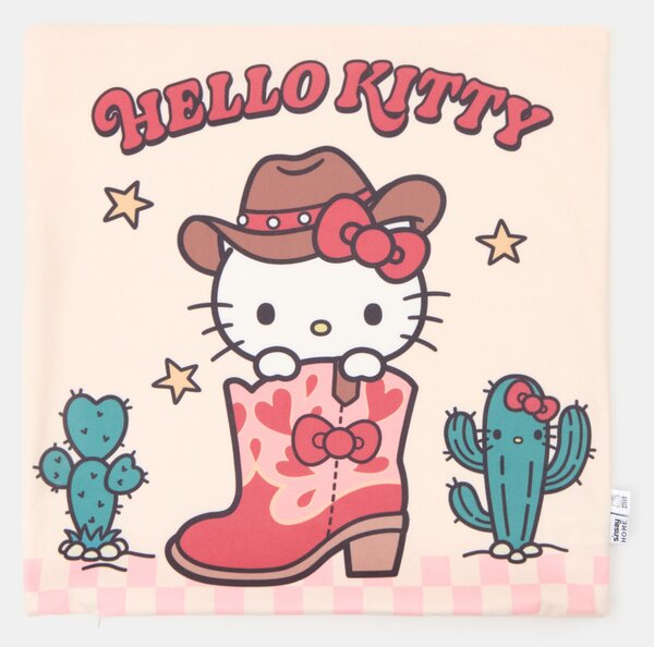 Sinsay - Μαξιλαροθήκη με σχέδιο καουμπόι Hello Kitty - κρεμ