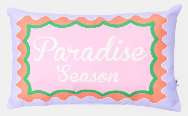 Sinsay - Διακοσμητικό μαξιλάρι με επιγραφή „Paradise Season” - ροζ