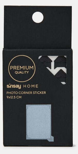 Sinsay - Γωνίες για φωτογραφίες 144 pack - μαυρο