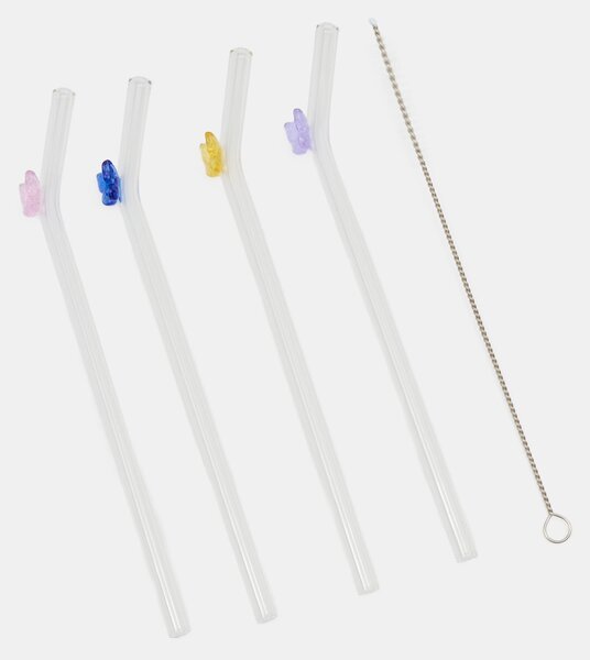 Sinsay - Σετ καλαμακιών με βουρτσάκι καθαρισμού 5 pack - πολυχρωμο