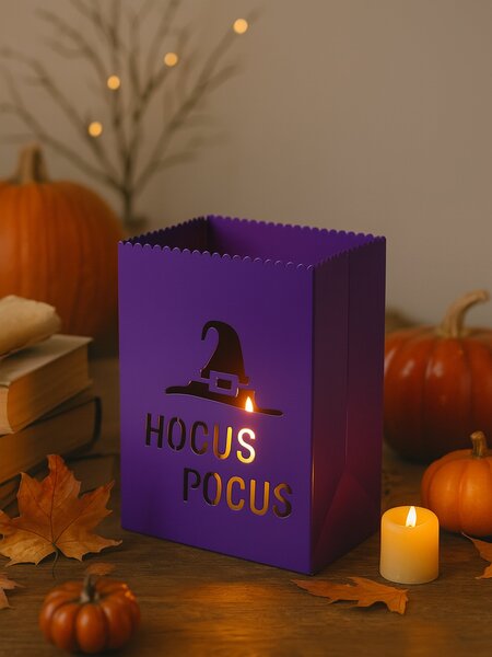 Sinsay - Επιδαπέδια LED διακόσμηση Halloween με μοτίβο καπέλου μάγισσας - βιολετι
