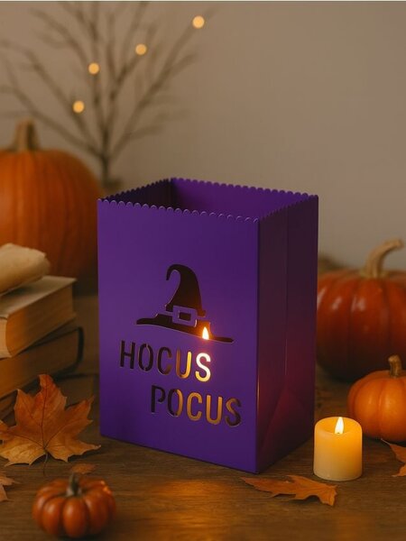 Sinsay - Επιδαπέδια LED διακόσμηση Halloween με μοτίβο καπέλου μάγισσας - βιολετι