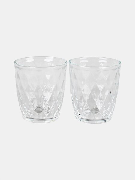 Sinsay - Ποτήρια με ανάγλυφο μοτίβο 2 pack - clear