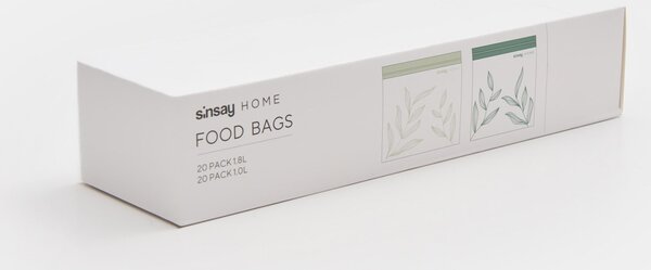 Sinsay - Τσάντες τροφίμων με φερμουάρ 40 pack - πολυχρωμο