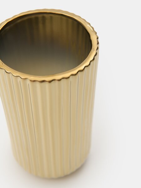 Sinsay - Βάζο με αυλακώσεις - χρυσο