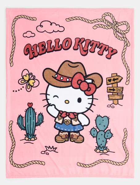 Sinsay - Κουβέρτα Hello Kitty - ροζ