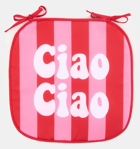 Sinsay - Μαξιλάρι καρέκλας με την επιγραφή «Ciao Ciao» - ροζ