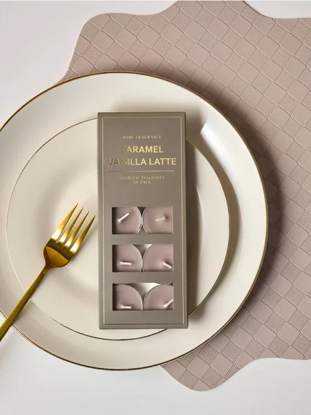 Sinsay - Ρεσώ κεριά 10 pack Carmel Vanilla Latte - μπεζ