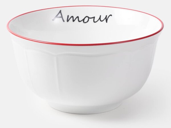 Sinsay - Κεραμικό μπολ με επιγραφή Amour - λευκο