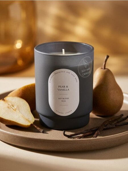 Sinsay - Αρωματικό κερί σόγιας Pear & Vanilla - μαυρο