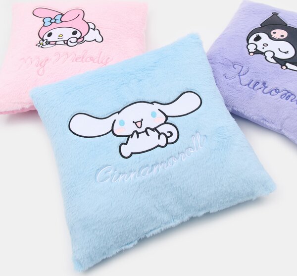 Sinsay - Μαξιλάρι από συνθετική γούνα Cinnamoroll - μπλε παλ