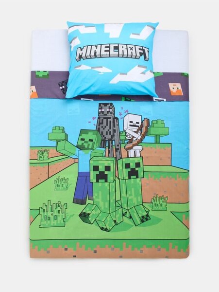 Sinsay - Σετ σεντονιών από βαμβάκι Minecraft - πολυχρωμο