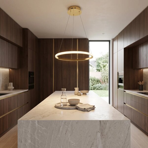 Lampa wisząca LHJ001-CP 40 cm GOLD