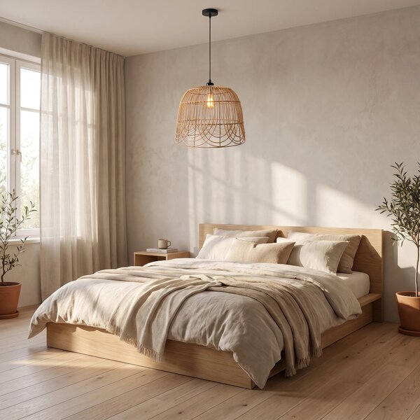ΚΡΕΜΑΣΤΟ ΦΩΤΙΣΤΙΚΟ ΟΡΟΦΗΣ NATURAL BOHO APP1352-1CP 40 cm