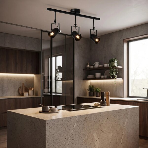 Φωτιστικό οροφής σποτ APP487-3C Black