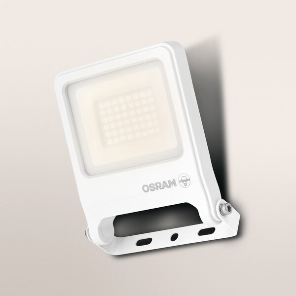 OSRAM LED προβολέας εξωτερικού χώρου ENDURA FLOOD, λευκός 30 W 3.000 K IP65, Λευκό, Αλουμίνιο