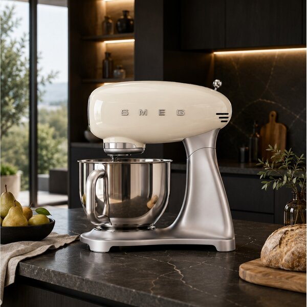 Κουζινομηχανή Smeg SMF02CREU με ισχύ 800W, 10 ταχύτητες και χωρητικότητα μπολ 4.8L