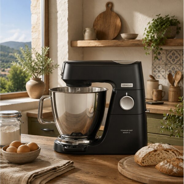 Κουζινομηχανή Kenwood Titanum Chef Baker XL KVL85.004BK Με Ισχύ 1200W, 6 Ταχύτητες Και Χωρητικότητα 5L - Black