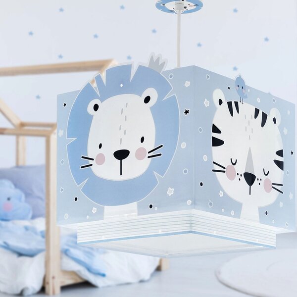 Παιδικό Φωτιστικό Οροφής Μονόφωτο Ango Baby Jungle Blue 63112T