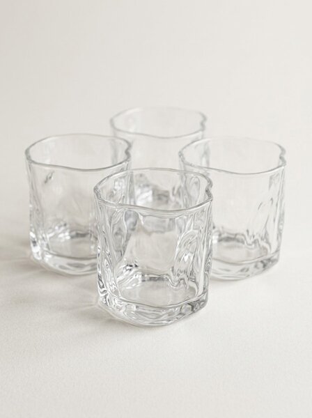 Sinsay - Ποτήρια με ακανόνιστο σχήμα 4 pack - clear