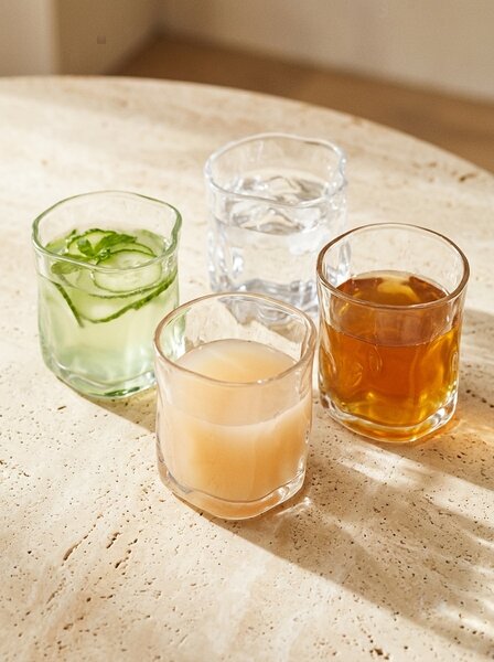 Sinsay - Ποτήρια με ακανόνιστο σχήμα 4 pack - clear