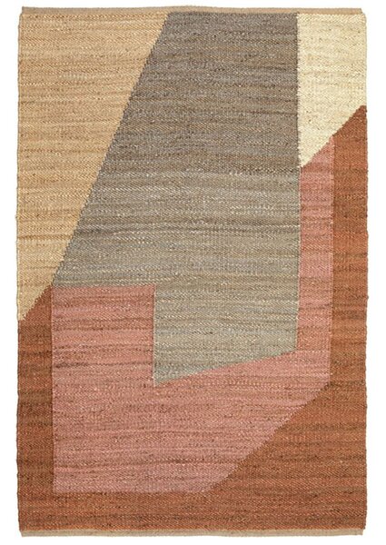 Χαλί Καλοκαιρινό (200x300) Βιοκαρπέτ Naf Naf Gardin J17 Grey Pink
