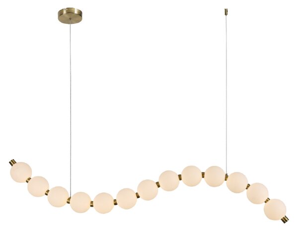 Φωτιστικό Οροφής Μονόφωτο LED Aca Lolly HM238LEDP13 Brass Gold/White