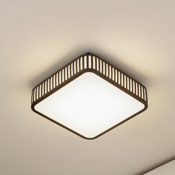Lindby LED φωτιστικό εξωτερικού χώρου Lurinda, 26 cm μαύρο, IP44, Μαύρο, Αλουμίνιο, σύγχρονο
