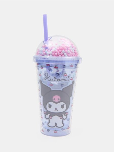 Sinsay - Κούπα με καπάκι και καλαμάκι Kuromi - πολυχρωμο