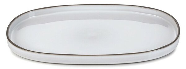 CARACTERE WHITE CUMULUS OVAL PLATE 35,5X21,8X2,5CM ΣΕΤ 4τμχ - Espiel