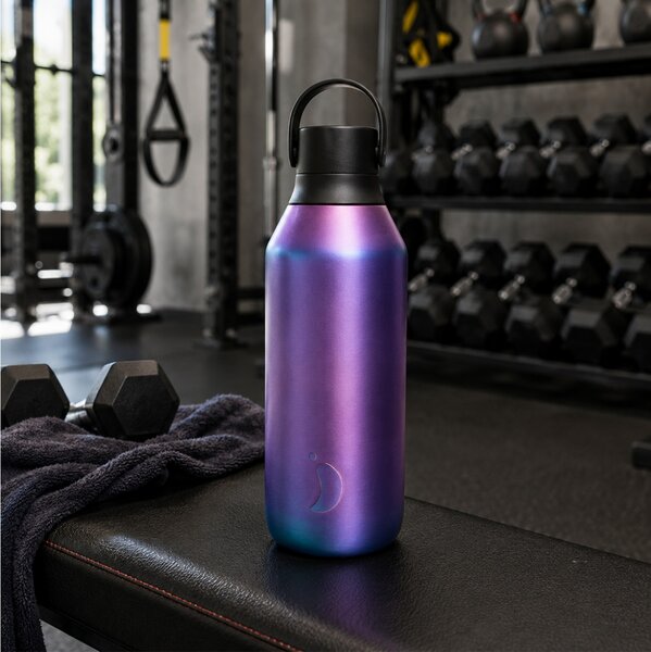 Μπουκάλι Θερμός Series 3 Metals Chilly's με χωρητικότητα 500ml και διατήρηση θερμοκρασίας 14h ζεστό / 36h κρύο - Quiet Riot
