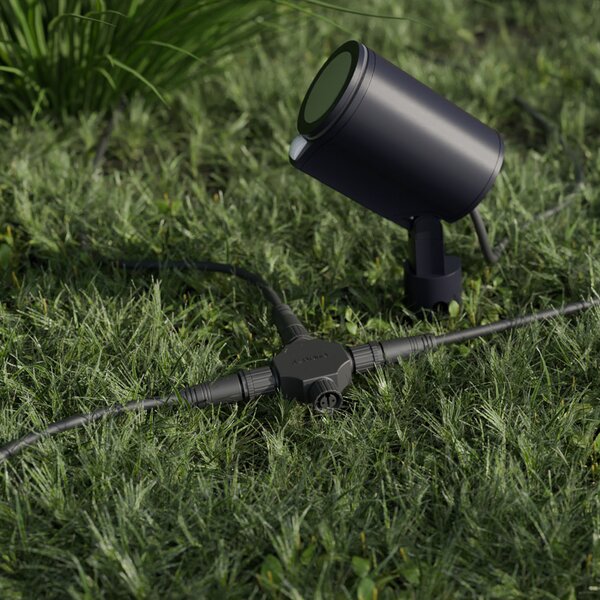 STEINEL LED Spot Garden SC, με αισθητήρα, ανθρακί, IP65, RBWW, ρυθμιζόμενος, Μαύρο, Αλουμίνιο, σύγχρονο