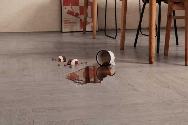 LVT Βινυλικό Δάπεδο Hydrocork Limed Grey Oak