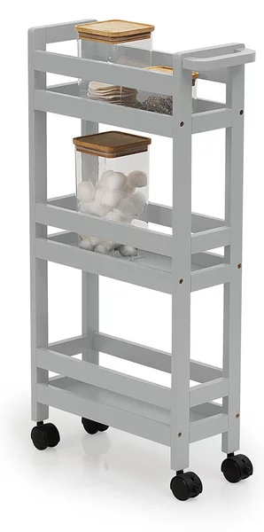 Τρόλεϊ/Ραφιέρα 3 Θέσεων (40x15.5x75) F-V Wheels Trolley Beton 174762H