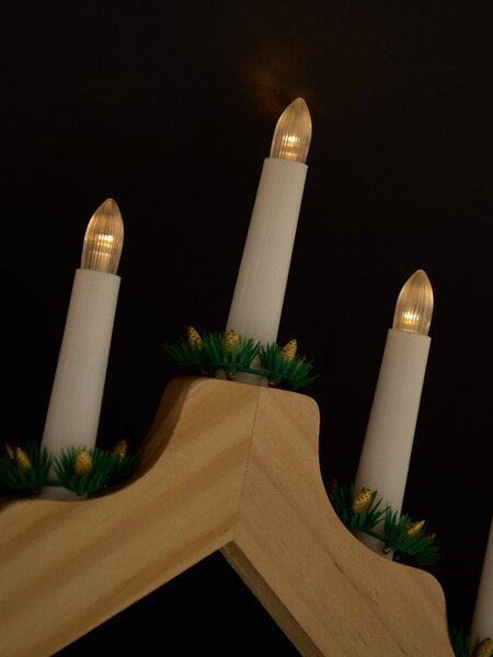 Sinsay - Χριστουγεννιάτικος LED κηροστάτης Advent - μπεζ