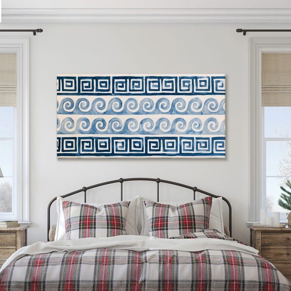 Πίνακας σε καμβά ναυτικές σπείρες σε μπλε τόνους