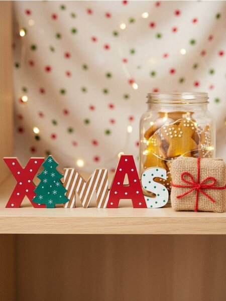 Sinsay - Χριστουγεννιάτικο διακοσμητικό „XMAS” με χριστουγεννιάτικο δέντρο - πολυχρωμο