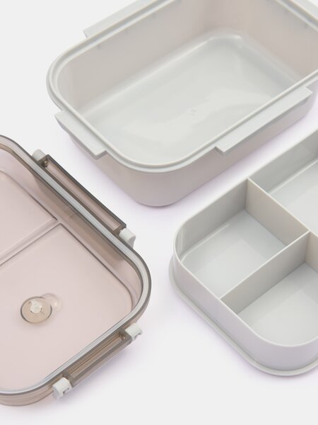 Sinsay - Lunch box με θήκες - ανοιχτό γκρι