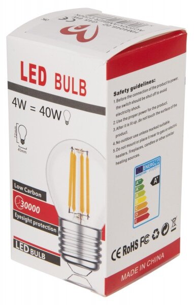 Λαμπτηρασ hm4046.02 led filament 6w e27 3000k gold dimmable