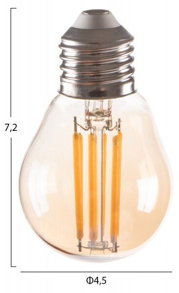 Λαμπτηρασ hm4046.02 led filament 6w e27 3000k gold dimmable