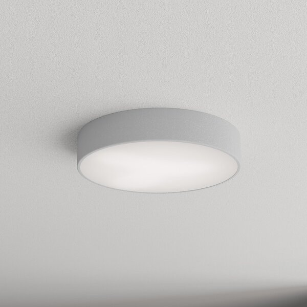 TEMAR LIGHTING Φωτιστικό οροφής Cleo 400, Ø 40 cm γκρι, ρυθμιζόμενος, Γκρι, Σαλόνι / τραπεζαρία, Μέταλλο, σύγχρονο