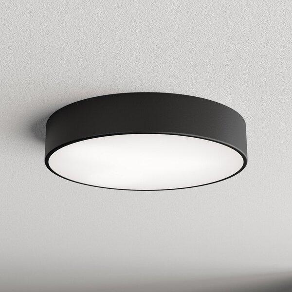 TEMAR LIGHTING Φωτιστικό οροφής Cleo 400, IP54, Ø 40 cm μαύρο, ρυθμιζόμενος, Μαύρο, Σαλόνι / τραπεζαρία, Μέταλλο, σύγχρονο