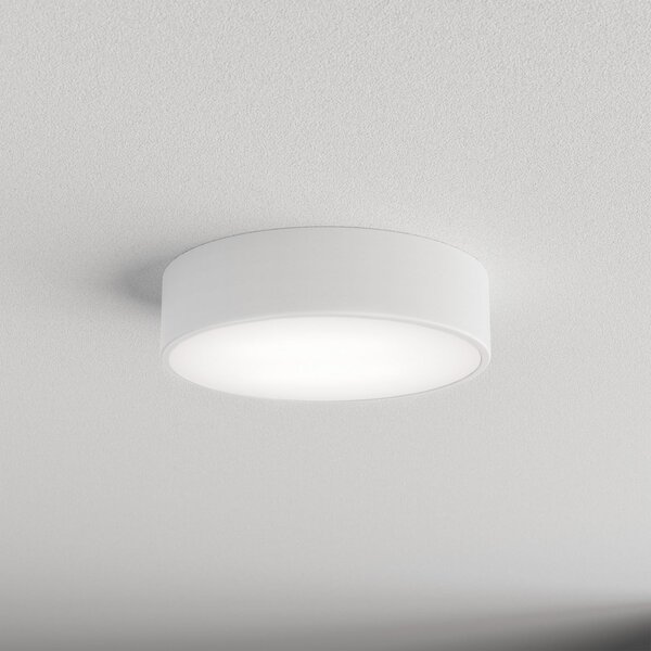TEMAR LIGHTING Φωτιστικό οροφής Cleo 300, IP54, Ø 30 cm λευκό, ρυθμιζόμενος, Λευκό, Σαλόνι / τραπεζαρία, Μέταλλο, σύγχρονο