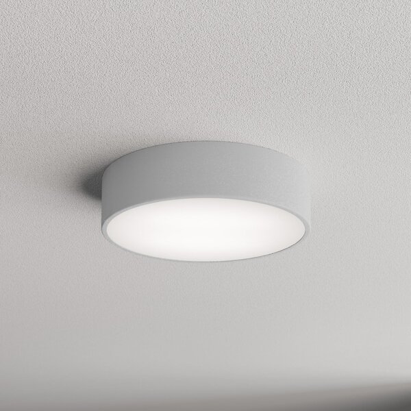 TEMAR LIGHTING Φωτιστικό οροφής Cleo 300, IP54, Ø 30 cm γκρι, ρυθμιζόμενος, Γκρι, Σαλόνι / τραπεζαρία, Μέταλλο, σύγχρονο