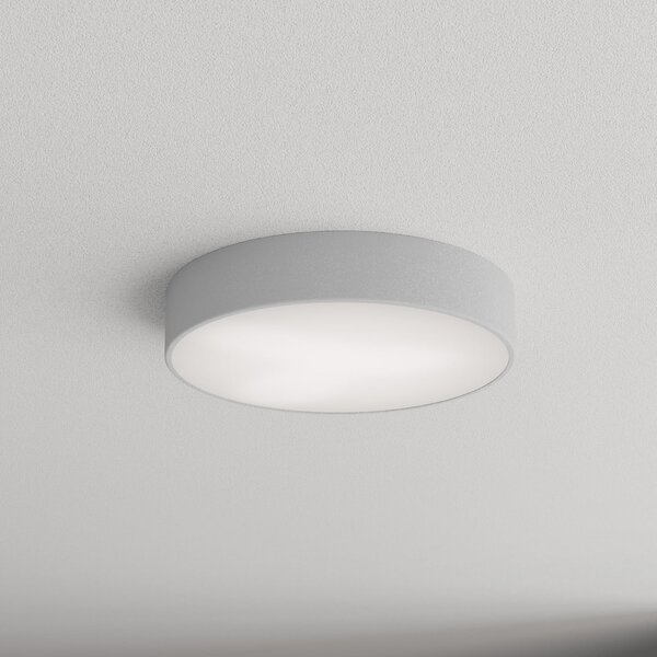 TEMAR LIGHTING Φωτιστικό οροφής Cleo 400, γκρι, αισθητήρας, IP20, Ø 40 cm, μέταλλο, Γκρι, Σαλόνι / τραπεζαρία, Μέταλλο, σύγχρονο