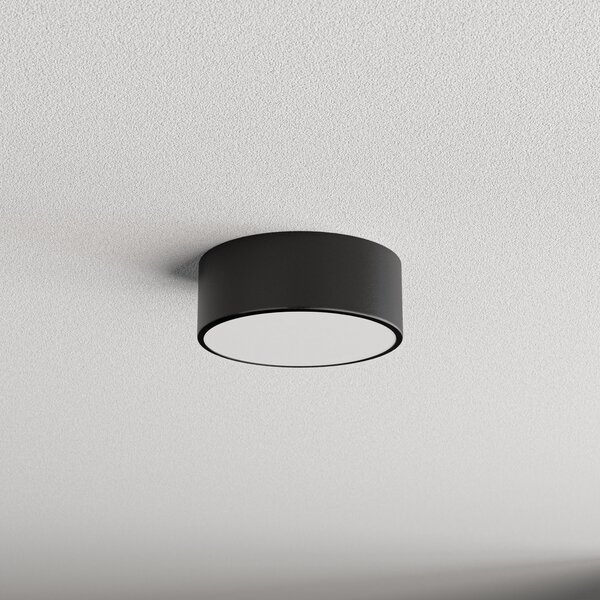TEMAR LIGHTING Φωτιστικό οροφής Cleo, Ø 20 cm, IP20, μαύρο, μέταλλο, E27, ρυθμιζόμενος, Μαύρο, Σαλόνι / τραπεζαρία, Μέταλλο, σύγχρονο