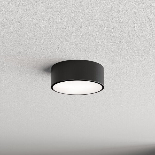 TEMAR LIGHTING Φωτιστικό οροφής Cleo, Ø 20 cm, IP20, μαύρο, μέταλλο, E27, ρυθμιζόμενος, Μαύρο, Σαλόνι / τραπεζαρία, Μέταλλο, σύγχρονο
